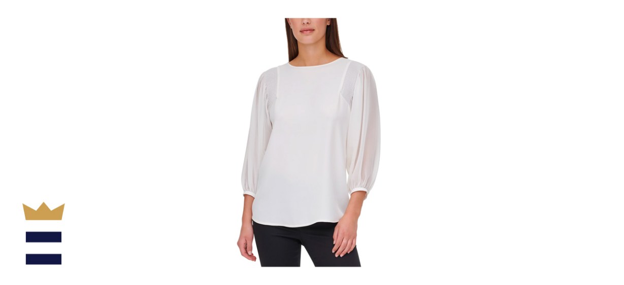Calvin Klein Balloon-Sleeve Top