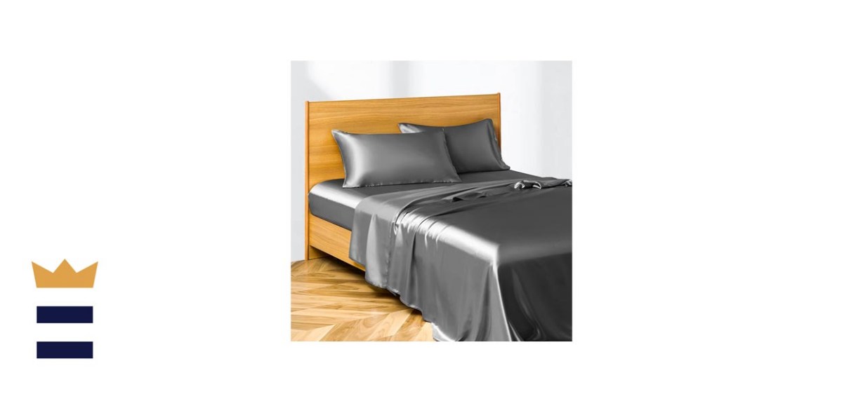 Candoury Satin Sheets Bed Set