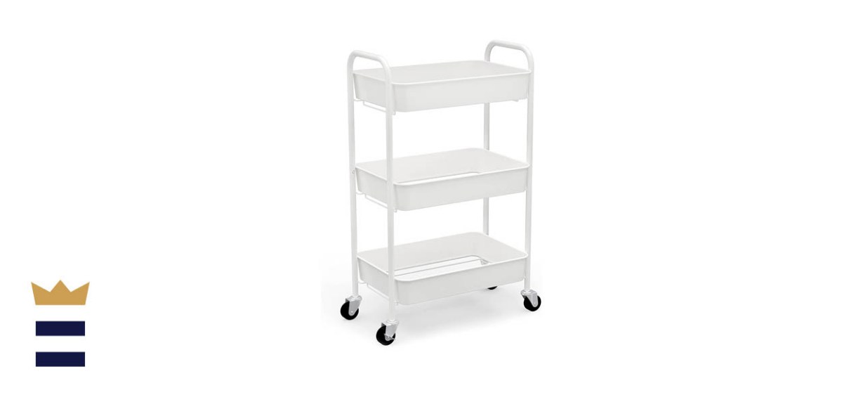 CAXXA 3-Tier Rolling Metal Storage Organizer