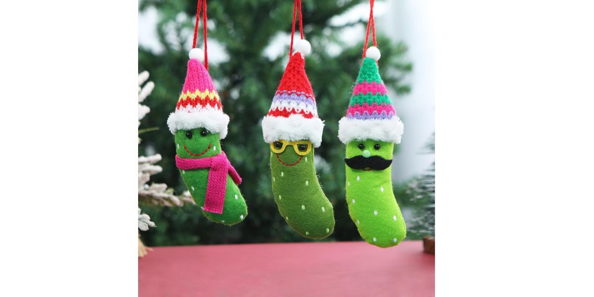 KLS 3 Pack Pickle Ornaments
