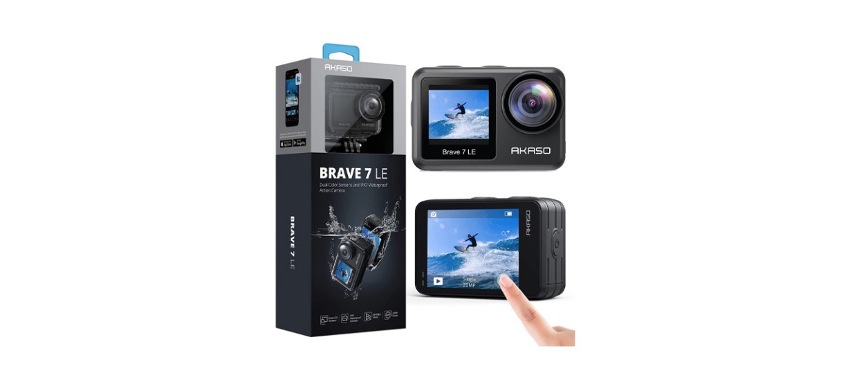 Best Akaso Brave 7 LE Wi-Fi Waterproof Action Camera with Touch Screen
