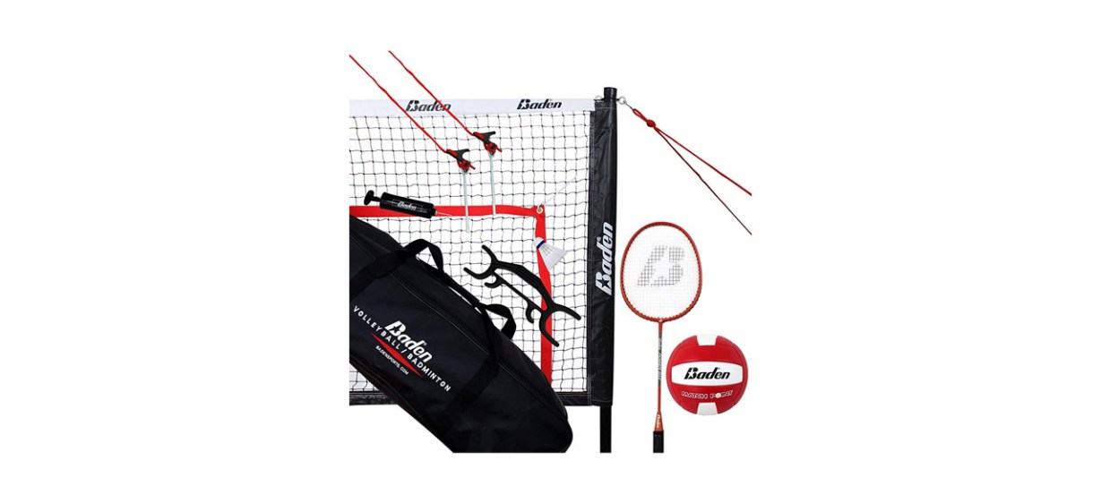 Baden Champions Volleyball Badminton Combo Set