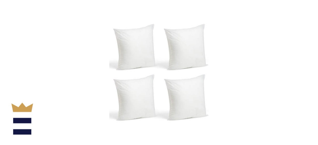 Foamily Throw Pillow Set of Four 18x18 Polyester Inserts