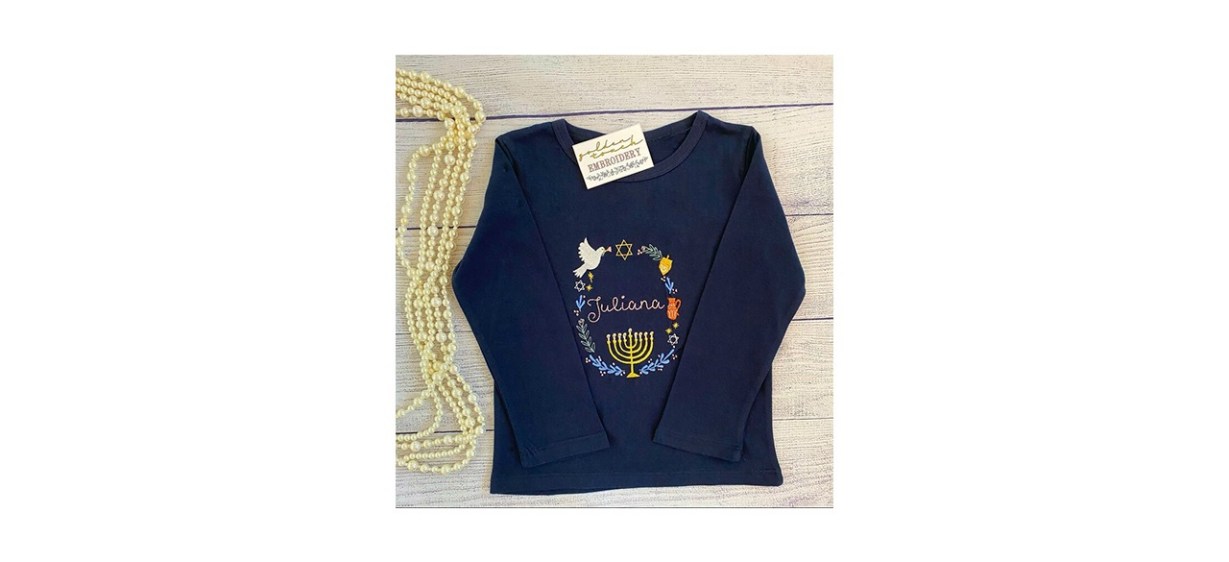 GoldenTouchEmbroider Custom Toddler Hanukkah Shirt
