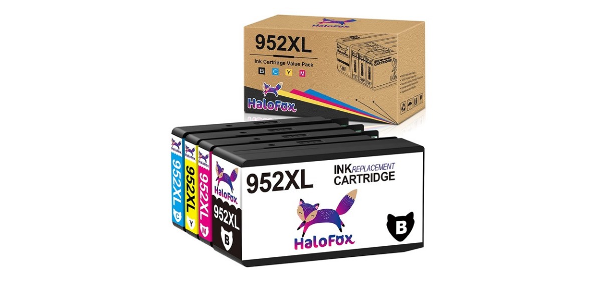 HaloFox Remanufactured Ink Cartridge Replacement for HP 952 XL 952XL with Updated Chips for HP OfficeJet Pro