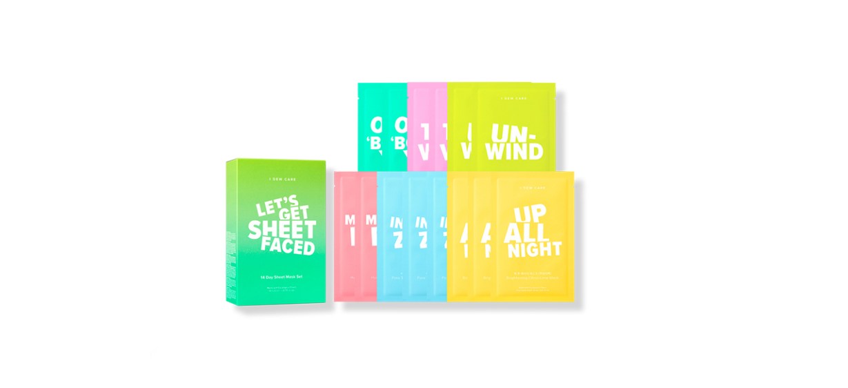 I Dew Care Let's Get Sheet Faced Sheet Mask Set