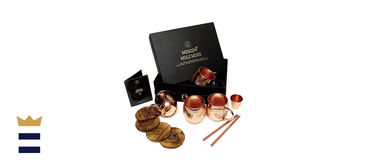 L.A. Copper Crafts Copper Moscow Mule Mug Set 