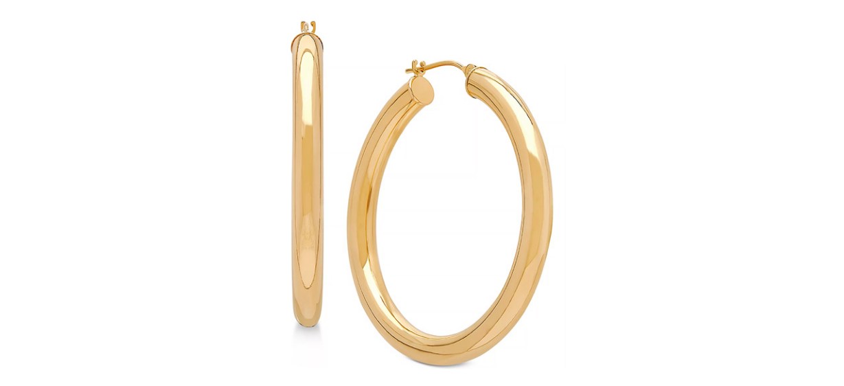 Macy's 14-karat Yellow Gold Polished Hoop Earrings