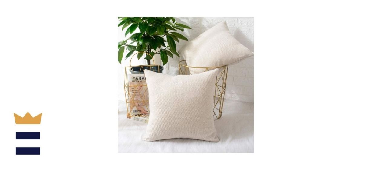 Mernette Pack of Two Decorative Square Throw Pillow Cover
