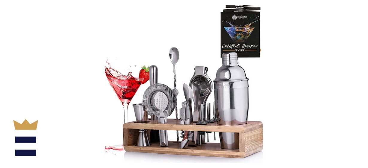 Mixologist World Store 12-Piece Mixology Bartender Kit with Stand