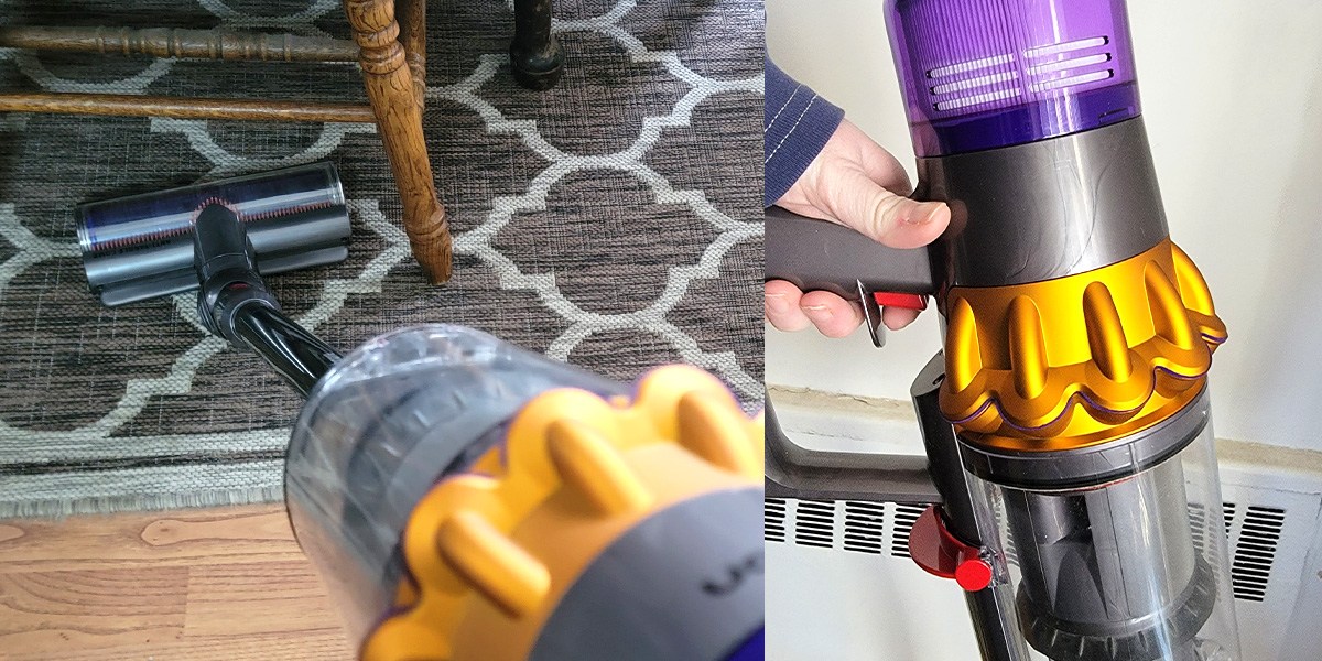 Collage with Dyson V15s Detect Submarine