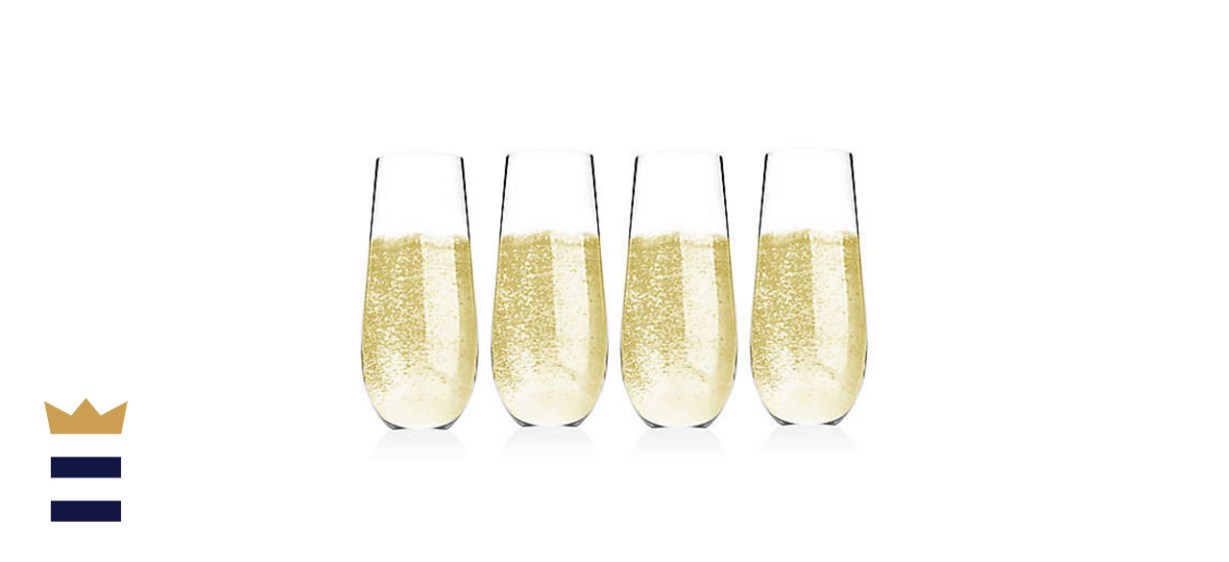 Olivia &amp; Oliver Madison Stemless Champagne Flutes