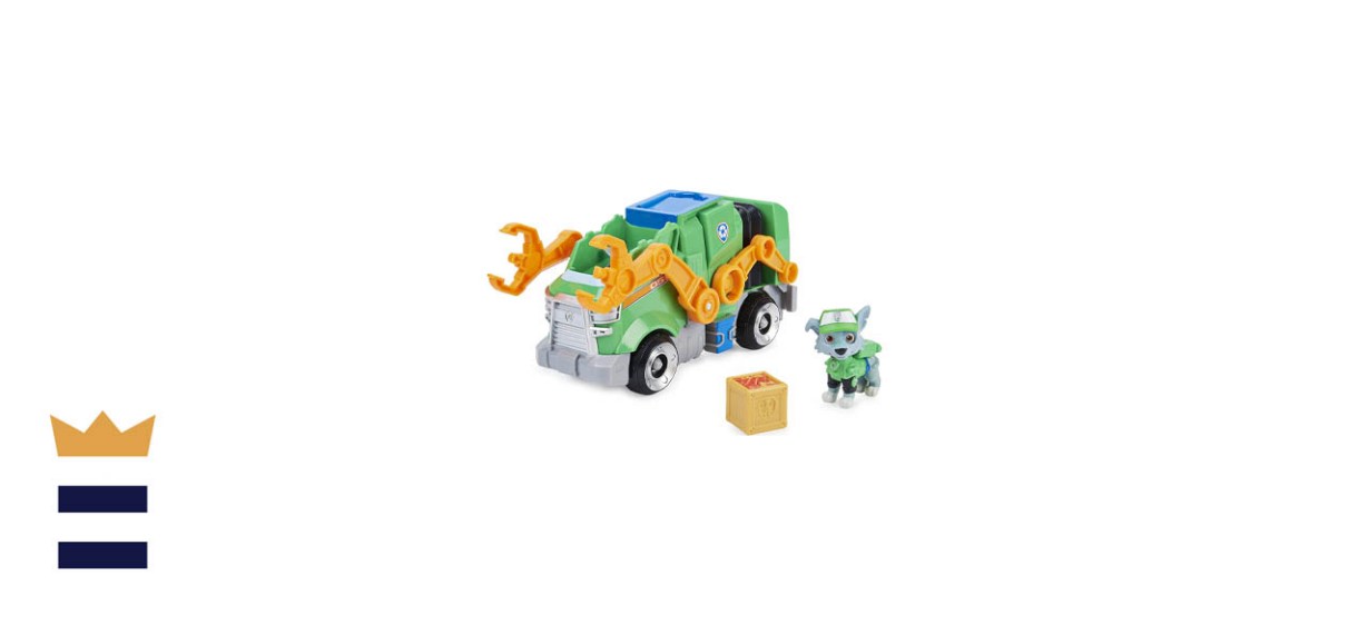 Paw Patrol Rocky’s Deluxe Transforming Toy Car with Collectible Action Figure