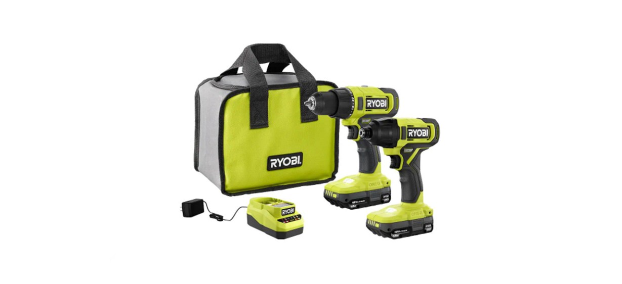 Ryobi One+ 18-Volt Cordless Drill And Driver Kit