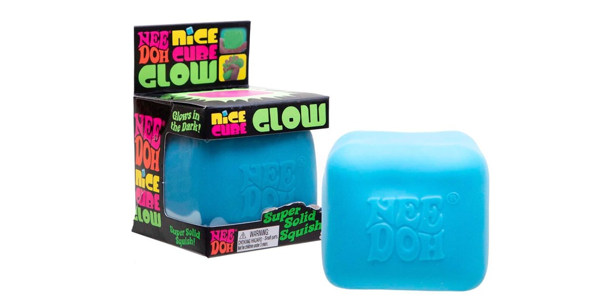 Schylling NeeDoh Nice Cube Glow