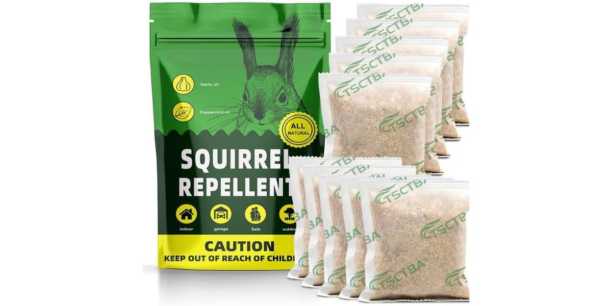 PDKIVFI Squirrel Repellent Outdoor