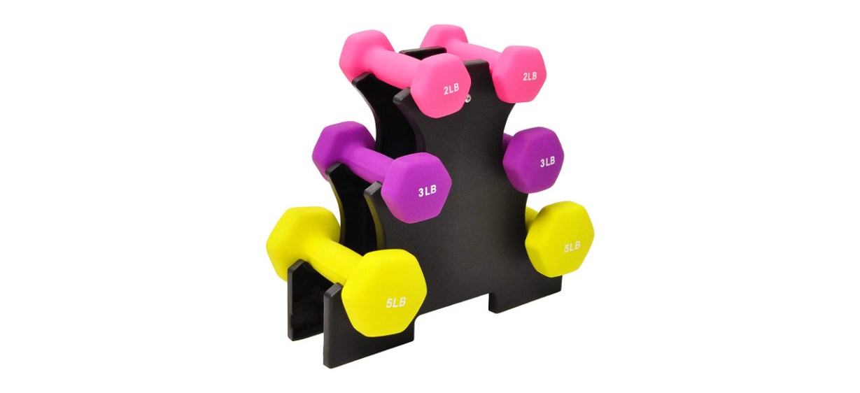 Signature Fitness Set of Two Neoprene Dumbbell Hand Weights