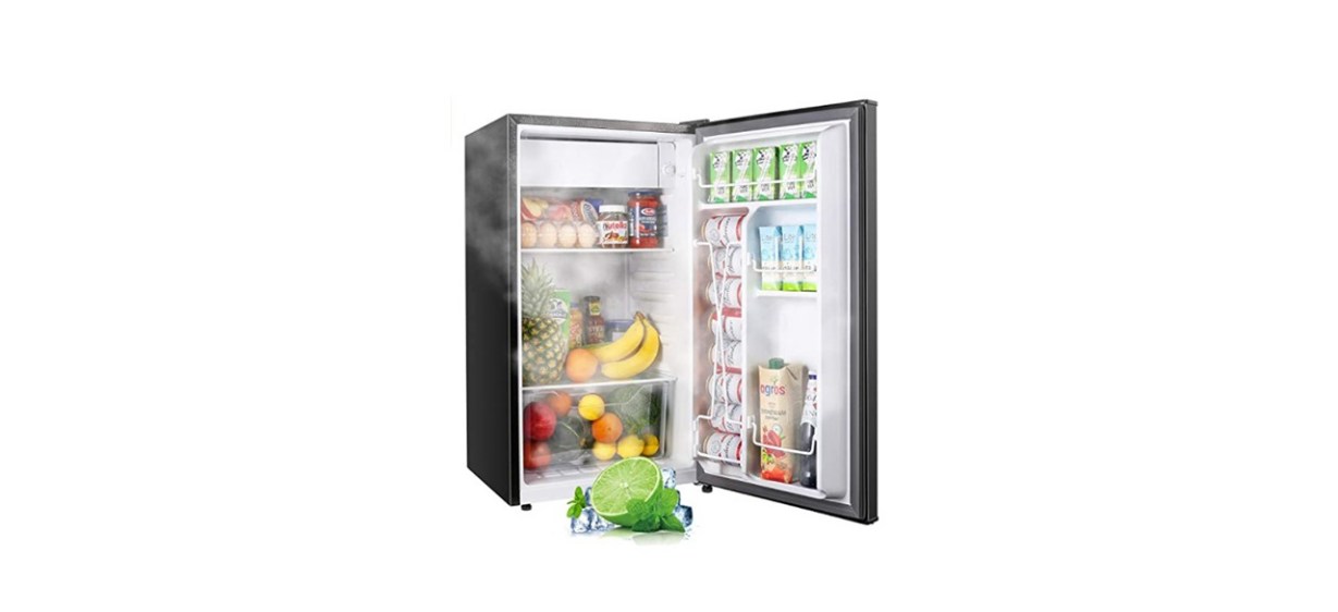 TECCPO Mini Fridge with Freezer 3.1 Cu.Ft, Low Noise