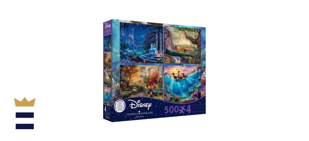 Thomas Kincade Disney Dreams 4-in-1 Puzzle