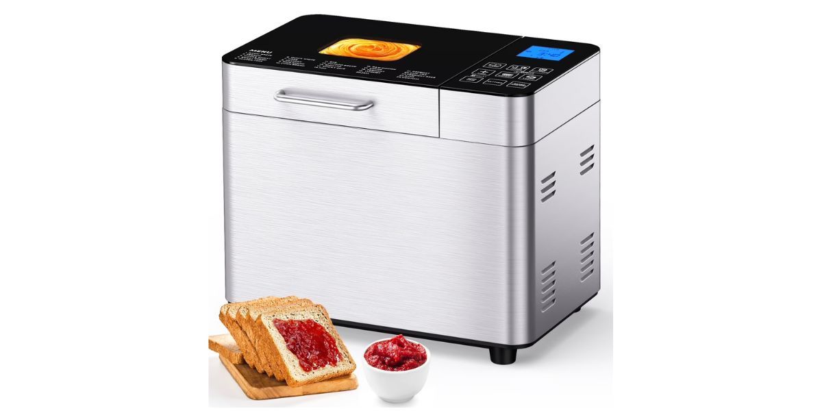 TINANA 25-in-1 Stainless Steel Bread Maker Machine