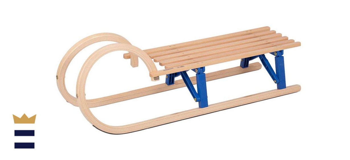 Vispronet Childrens Wooden Sled