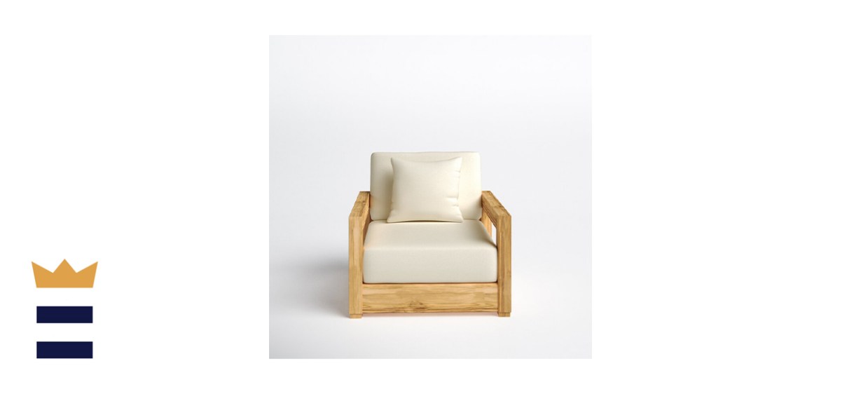 Yarborough Teak Patio Chair With Cushions