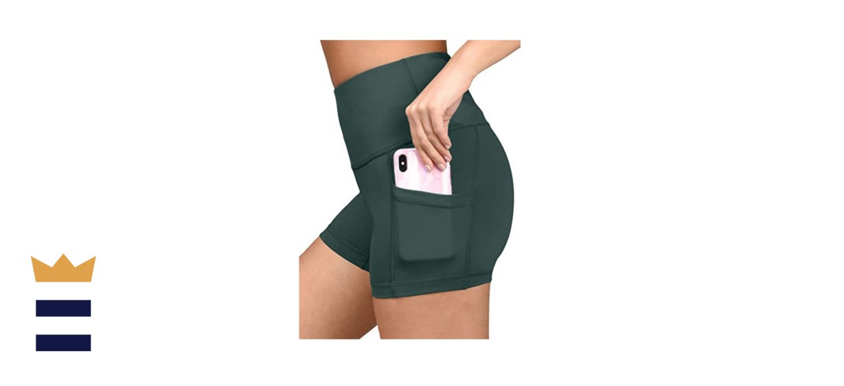 Yogalicious High Waist Squat Proof Side Pocket Biker Shorts