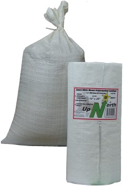 UpNorth Empty White Woven Polypropylene Sandbags