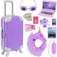K.T. Fancy American Doll Accessories Travel Play Set