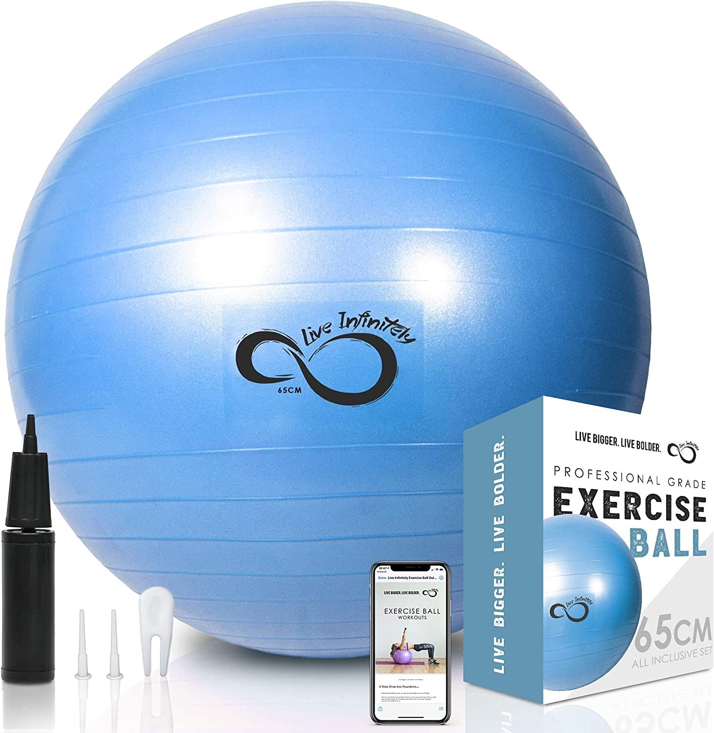 Live Infinitely Anti-Burst Exercise Ball