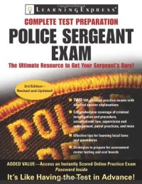 Learning Express, LLC Police Sergeant Exam (Police Sergeant Exam, 3rd Edition