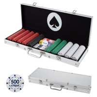 Trademark Poker Poker Chip Set with 500 Dice Style Chips
