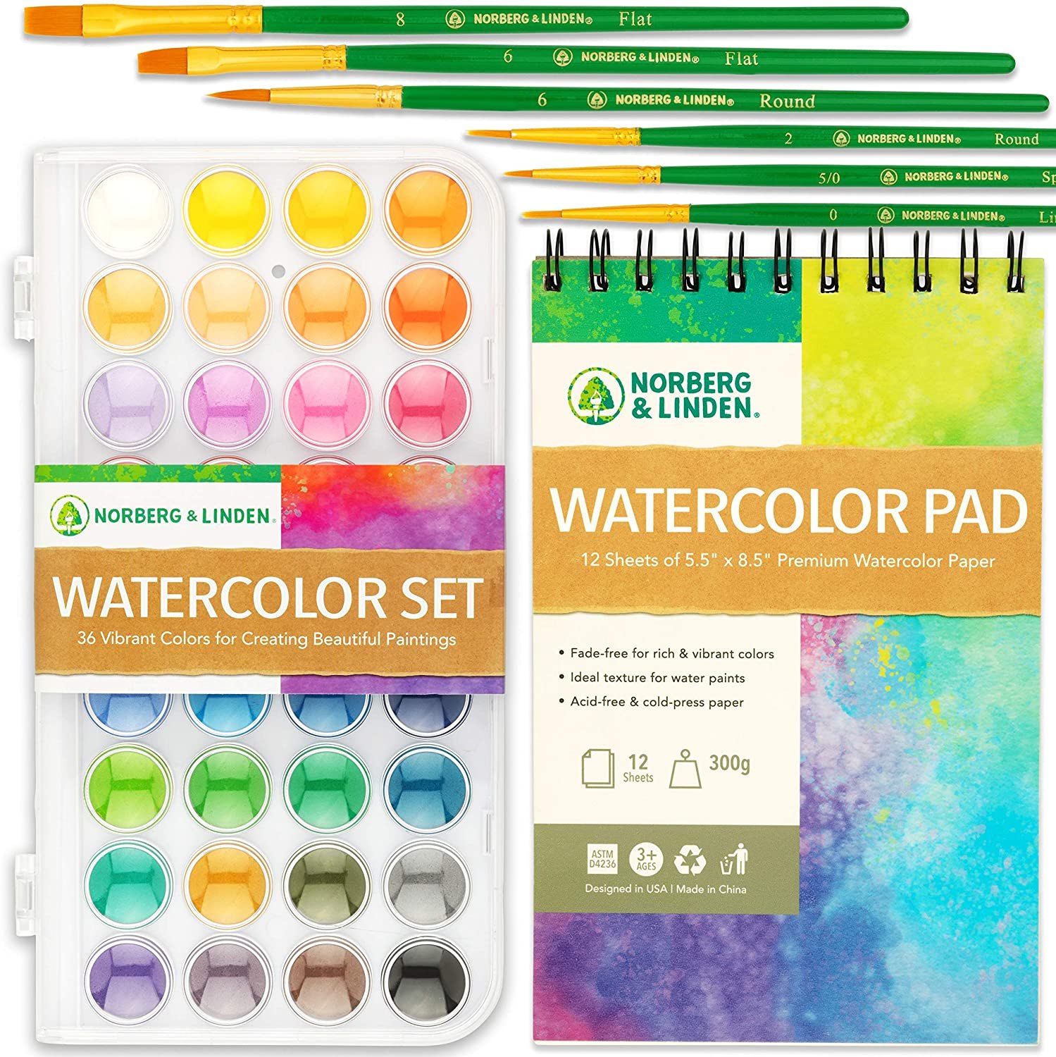 Norberg &amp; Linden Watercolor Paint Set