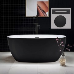 WOODBRIDGE B1818 Freestanding Soaking Acrylic Bathtub