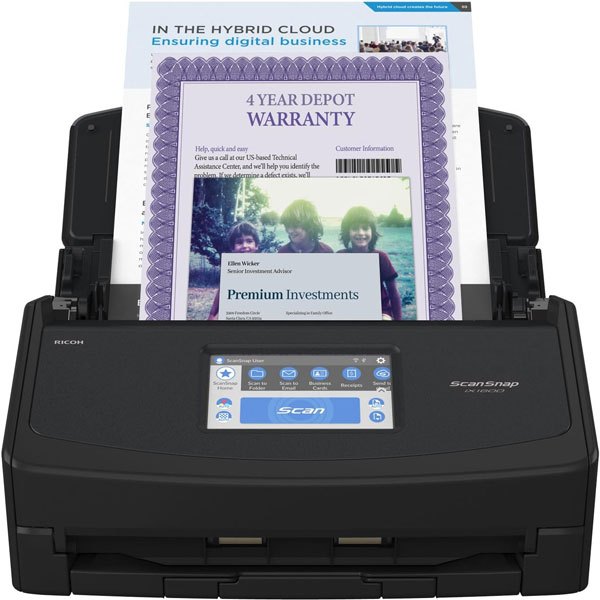 ScanSnap iX1600 Premium Color Duplex Document Scanner