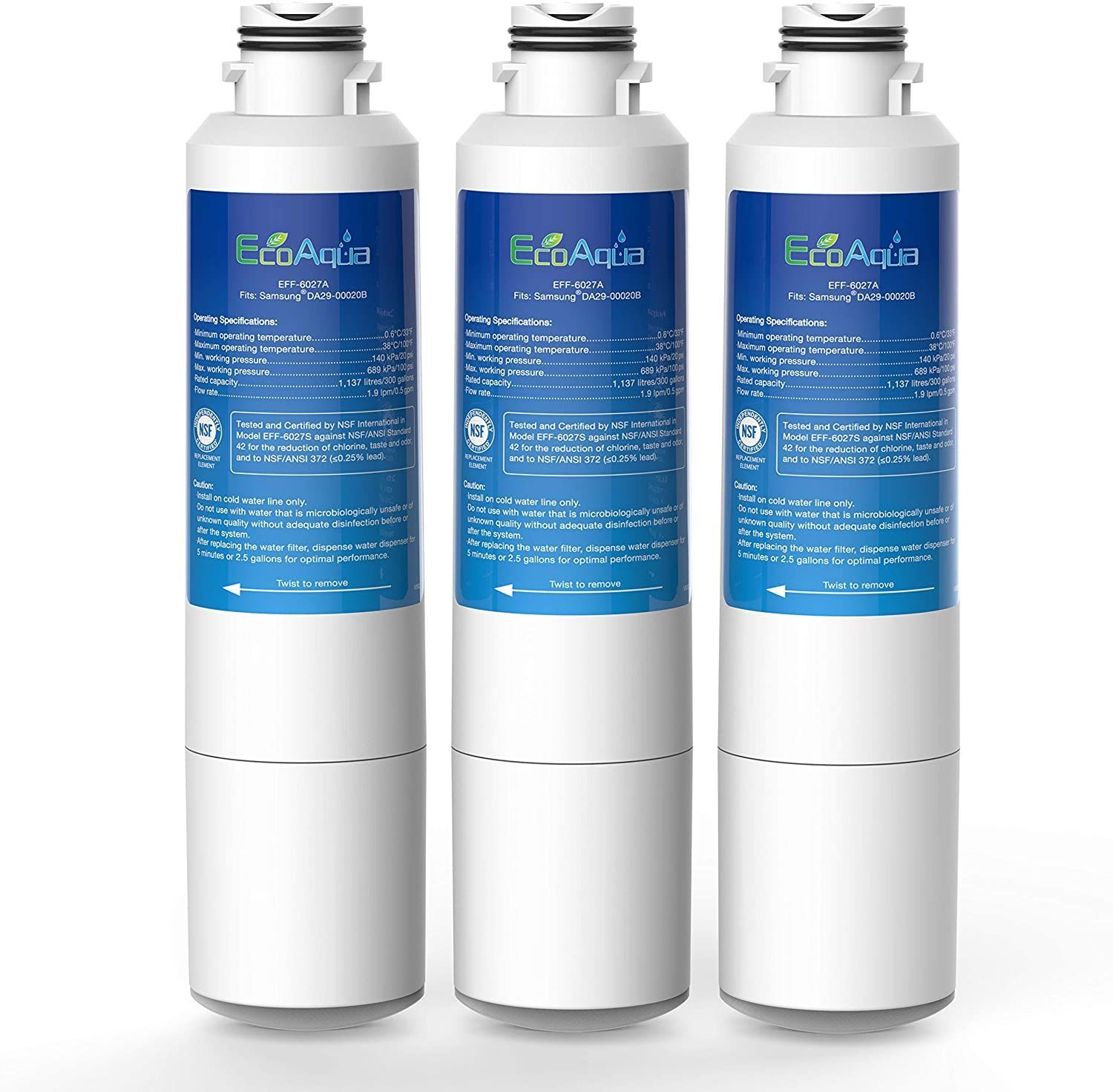 EcoAqua Refrigerator Water Filter