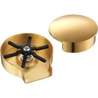 AguaStella Brushed Gold Metal Glass Rinser