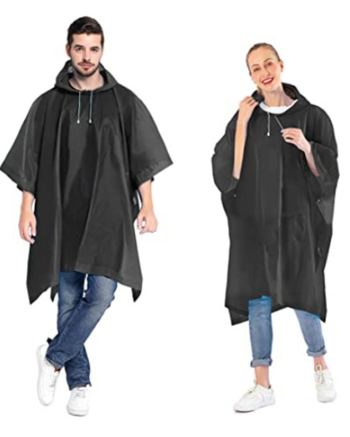 ANTVEE 2 Pack Rain Ponchos