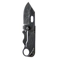 B Belk #1 Thin Card Knife Carbon Black Miniature Hobby Craft Folding Knives