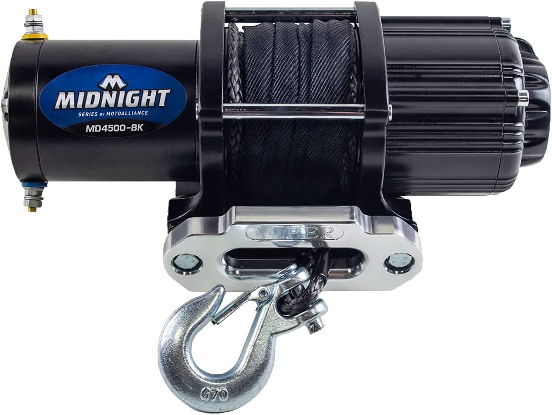 MotoAlliance VIPER Midnight ATV/UTV Winch Kit, 4,500 lb.
