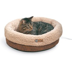 K&H Thermo-Snuggle Cup Bomber Heated Cat Bed, 14" x 18"