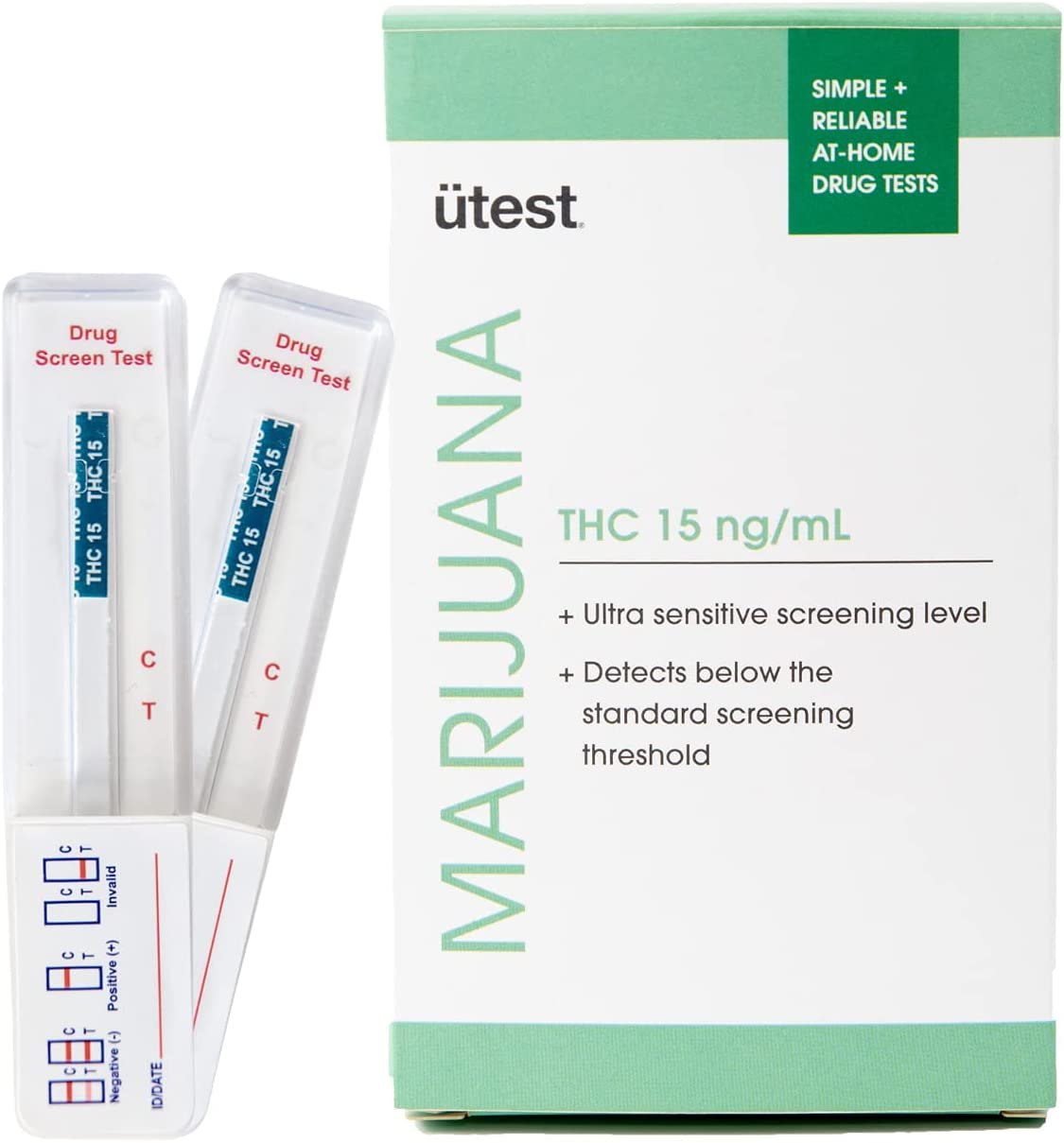 ÜTest Highly Sensitive Urine Test Kit for Marijuana