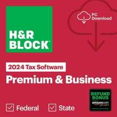 H&R Block 2024 Tax Software Premium & Business