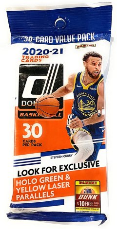 Panini 2020-21 NBA Donruss Basketball Cello Pack