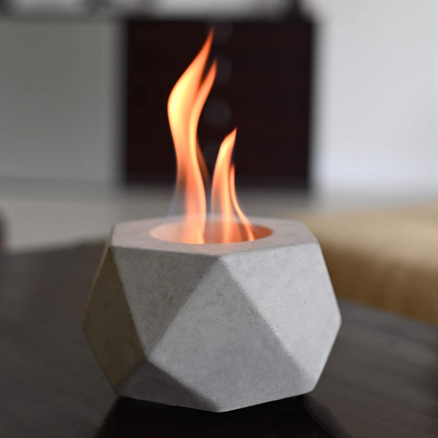 Colsen Tabletop Concrete Bowl Fire Pit