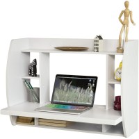 Haotian White Drop Leaf Wall Mount Desk