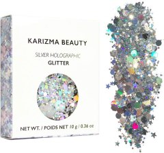 Karizma Silver Holographic Chunky Glitter