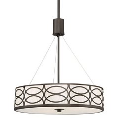 Revel Sienna 3-Light Metal Drum Chandelier