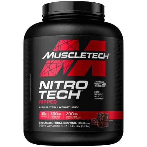 MuscleTech Nitro Tech Ripped Whey Isolate Protein Powder
