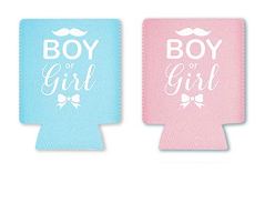 Panda Creative Gender Reveal Beer Sleeves.